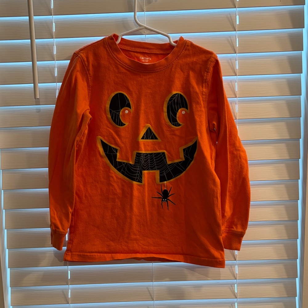 Carter's Orange Halloween Long Sleeve Tee